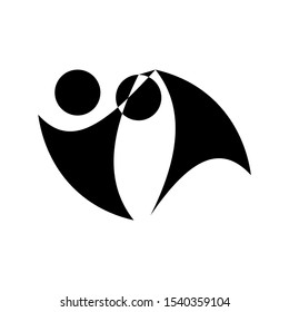 vector logo people.Community, network and social icon design template.People