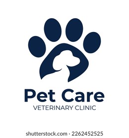 Vector logo of a pet store, veterinary clinic