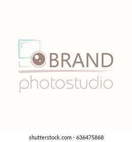 Vector logo for photo studio or photographer