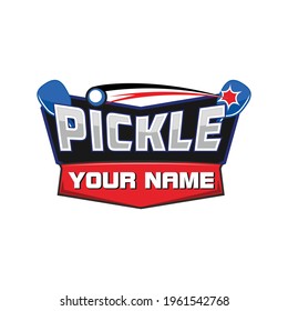 Vector Logo For Pickle Ball Sports