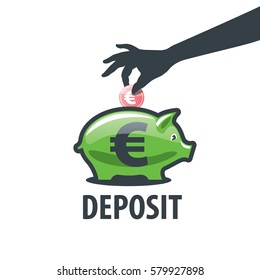 vector logo piggy bank