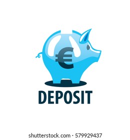 vector logo piggy bank