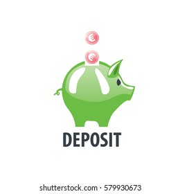 vector logo piggy bank