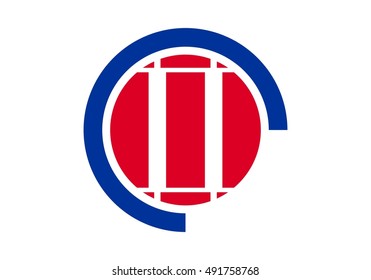 vector logo of pillar and justice symbol