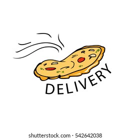 vector logo pizza, delivery