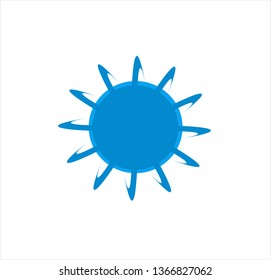 vector logo of planet for science and space company
