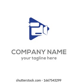 
vector logo of playing film video camera. perfect in film production