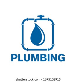 Logo vectorial de la empresa de fontanería y abastecimiento de agua