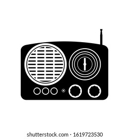 Vector logo of a portable radio.