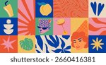 Vector logo and print design templates, summer palms, tropical hand drawn illustrations, tropical surfing concept, vacation and travel, palm trees and hippie boho elements	