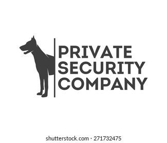 Vector logo for private security company