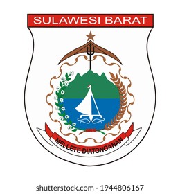 Vector logo for the province of West Sulawesi, Indonesia