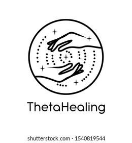 Vector logo for psychologists, trainers, coaches, teachers. Vector illustration. Psychology, theta healing, training, support, neuropsychology. Design element for psychological.