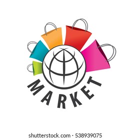 vector logo purchases of goods all over the world