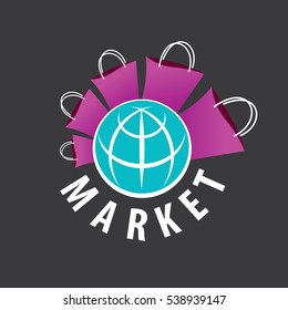 vector logo purchases of goods all over the world