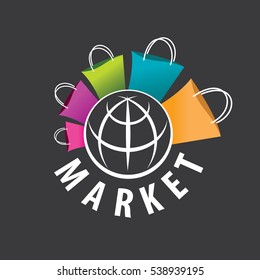 vector logo purchases of goods all over the world