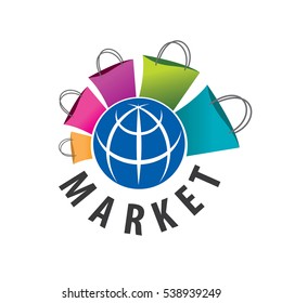 vector logo purchases of goods all over the world