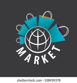 vector logo purchases of goods all over the world