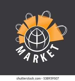 vector logo purchases of goods all over the world