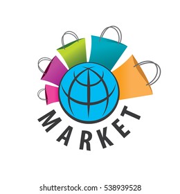 vector logo purchases of goods all over the world