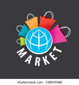 vector logo purchases of goods all over the world