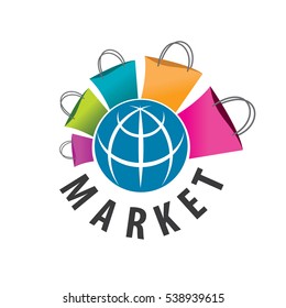 vector logo purchases of goods all over the world