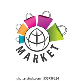vector logo purchases of goods all over the world