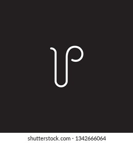 Vector logo R lowercase letters. Beautiful logotype design for branding luxury companies. Black background.