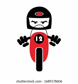 vector and Logo of racing bike