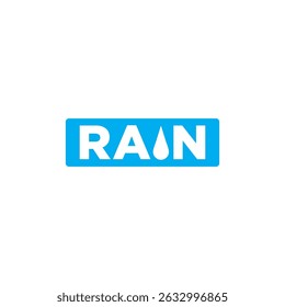 vector logo rain. logo illustration