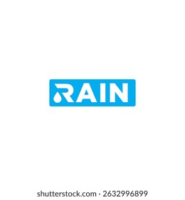 vector logo rain. logo illustration