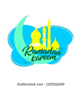Vector logo for ramadan kareem. Muslim vector logo