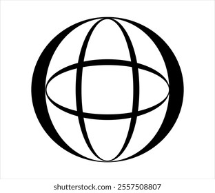 Vector logo of the rapid development of information in today's world