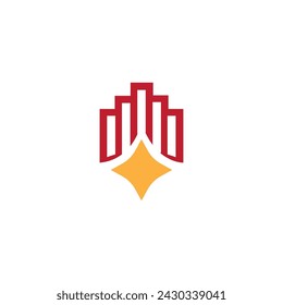 vector logo inmobiliario diseño moderno