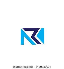 vector logo real estate modern design letter R