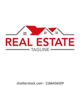 vector logo real estate. roof logo template
