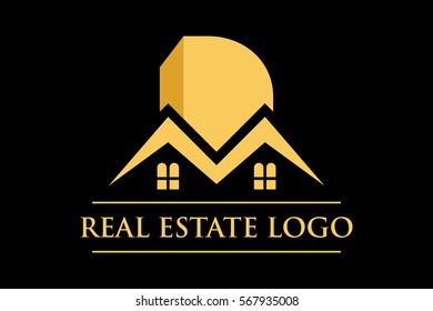 Vector Logo Real Estate,Construction. Stylish and modern logo.It used in business areas such as construction and real estate.