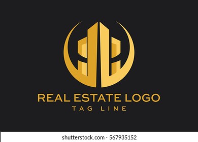 Vector Logo Real Estate,Construction. Stylish and modern logo.It used in business areas such as construction and real estate.