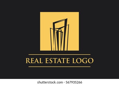 Vector Logo Real Estate,Construction. Stylish and modern logo.It used in business areas such as construction and real estate.