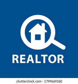 Vector logo for realtor, real estate sales