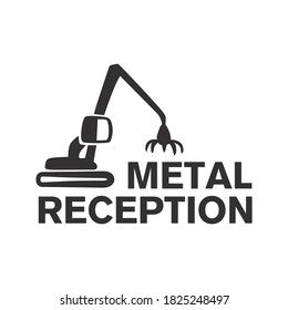 Vector Logo Reception And Utilization Scrap Metal