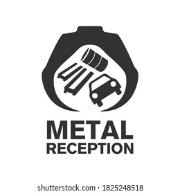 vector logo reception and utilization scrap metal