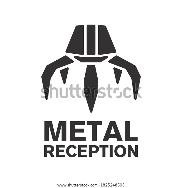 vector logo\
reception and utilization scrap\
metal