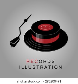 Vector logo for recording studio