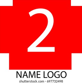 Vector Logo in red box number 2, could be for the logo company profile
