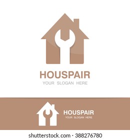 Vector logo of repair of house