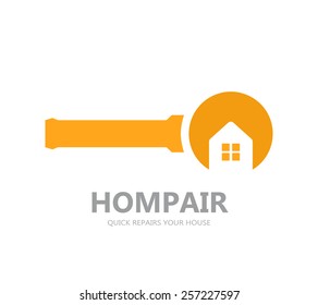 Vector logo of  repair of houses