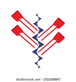 Vector logo for rowing club