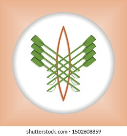 Vector logo for rowing club