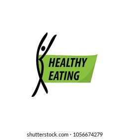 vector logo running man for weight loss